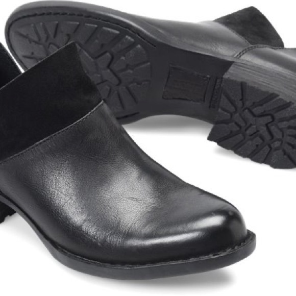 BORN KARAVA BLACK LEATHER DISTRESSED BOOTS WOMEN'S SIZE: 7 NEW - Picture 2 of 13